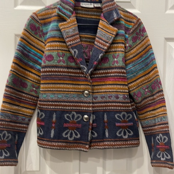 Bagatelle Women's Plaid Print Oversized Cropped Jacket - Picture 3 of 8